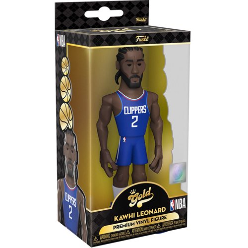 NBA Clippers Kawhi Leonard 5-Inch Vinyl Gold Figure - Blue uniform
