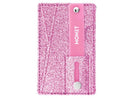 MONET 3 in 1 Phone Grip Wallet & Kick Stand in Pink Glitter