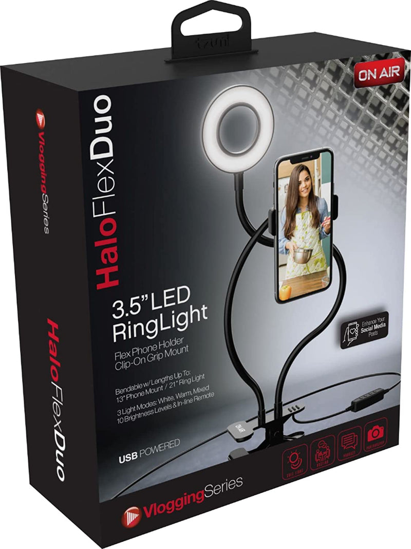 Tzumi ON AIR Halo Flex Duo 3.5'' Ring Light