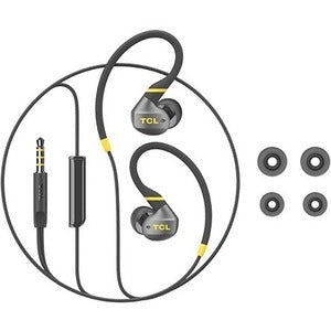 TCL Monza Black In-Ear Headphones with Mic - ACTV100BK